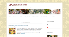 Desktop Screenshot of goloka-dhama.de