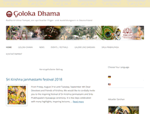 Tablet Screenshot of goloka-dhama.de